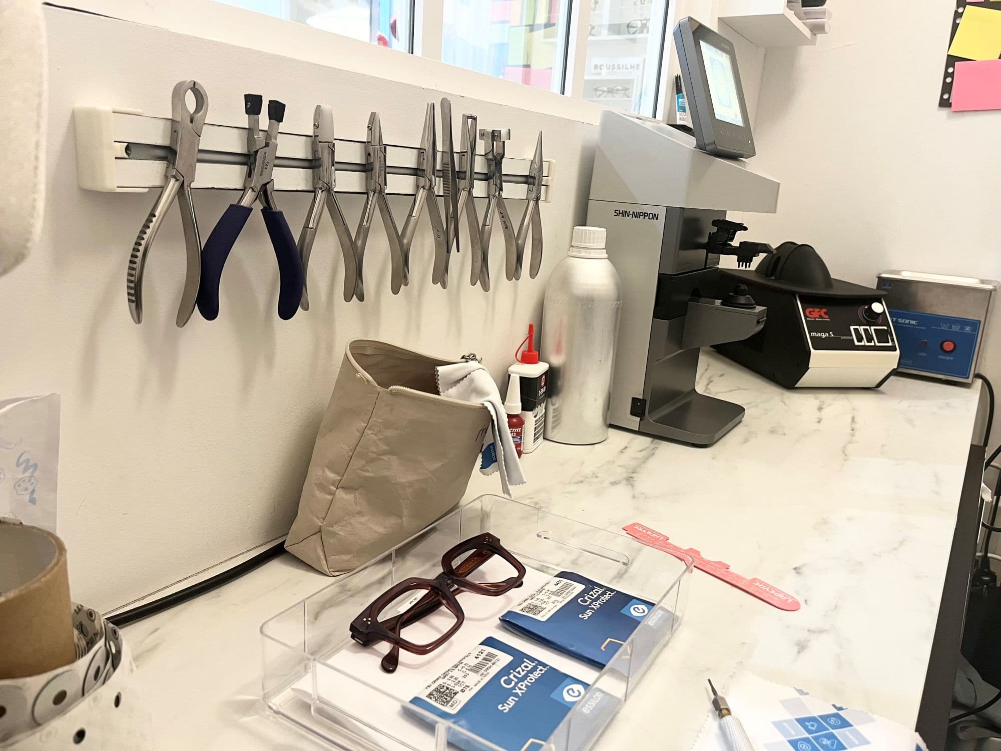 Atelier et outillage de centrage